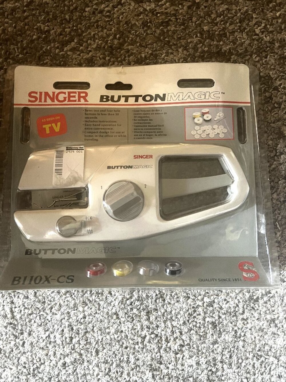 Vintage Singer Button Magic